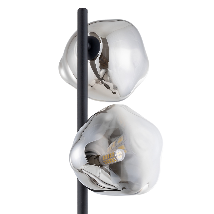 Brilagi - Stojacia lampa VULCANO 3xG9/8W/230V čierna/dymová čierna