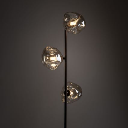 Brilagi - Stojacia lampa VULCANO 3xG9/8W/230V hnedá/zadymená béžová