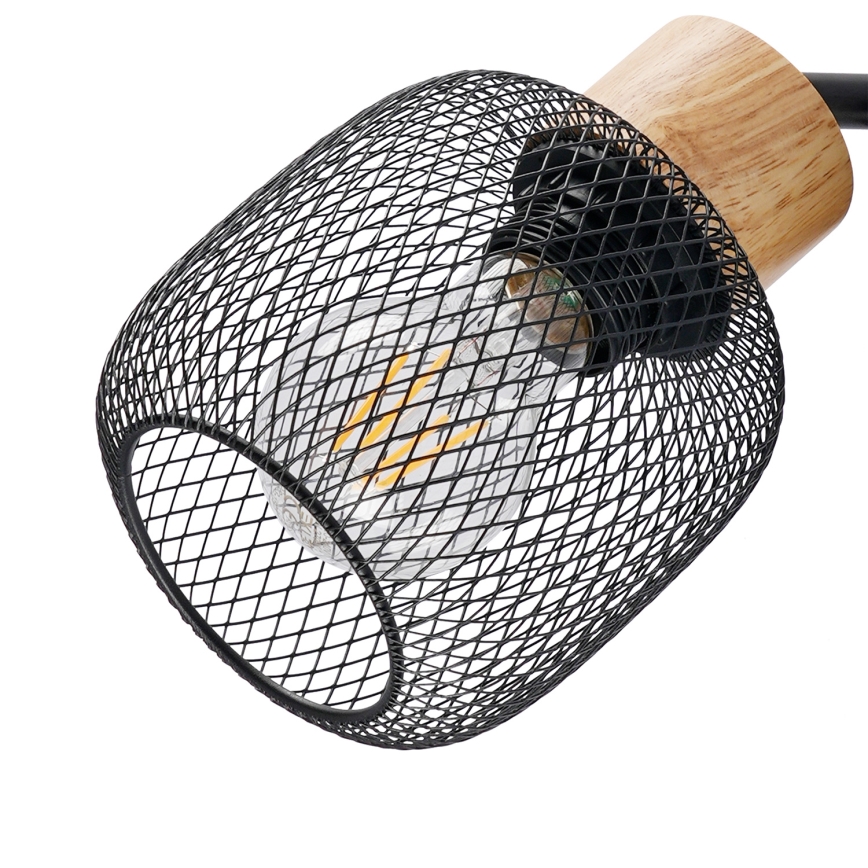 Brilagi - Stoječa svetilka BASKLITE 3xE27/15W/230V les/črna