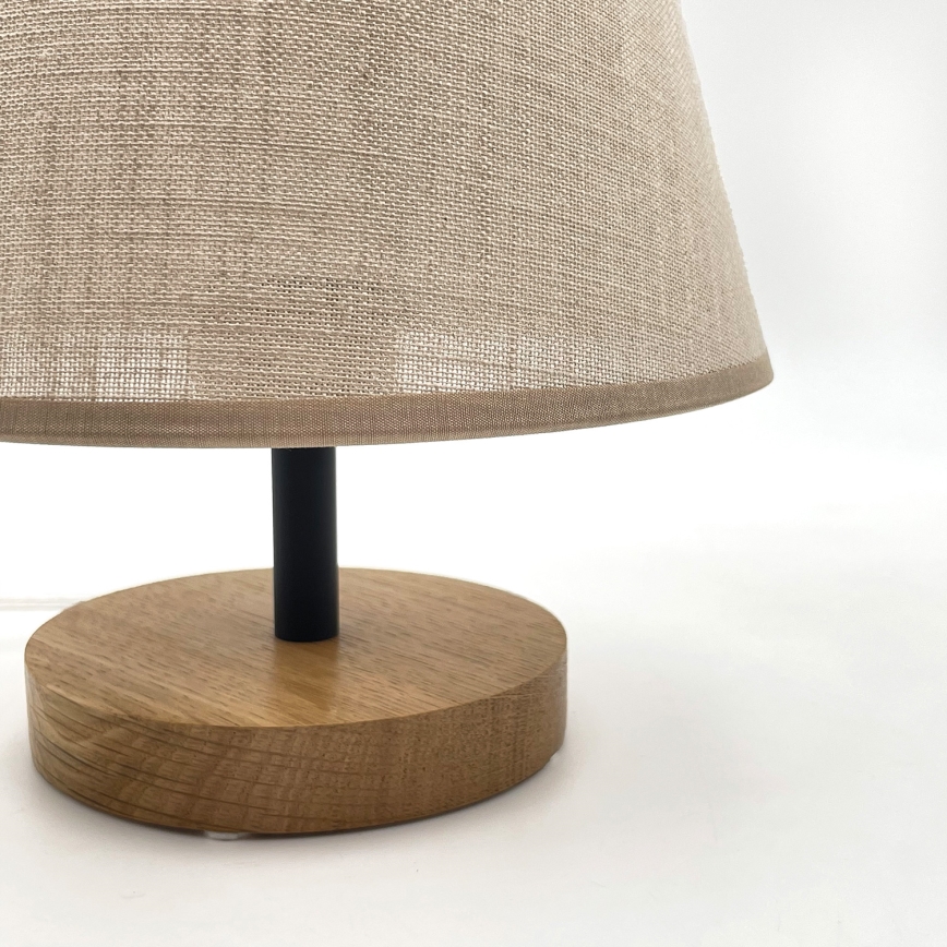 Brilagi - Stolná lampa ANTHONY 1xE27/60W/230V dub/béžová