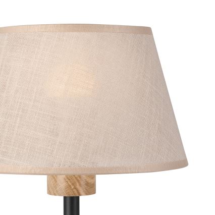 Brilagi - Stolná lampa ANTHONY 1xE27/60W/230V dub/béžová