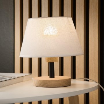 Brilagi - Stolná lampa ANTHONY 1xE27/60W/230V dub/biela