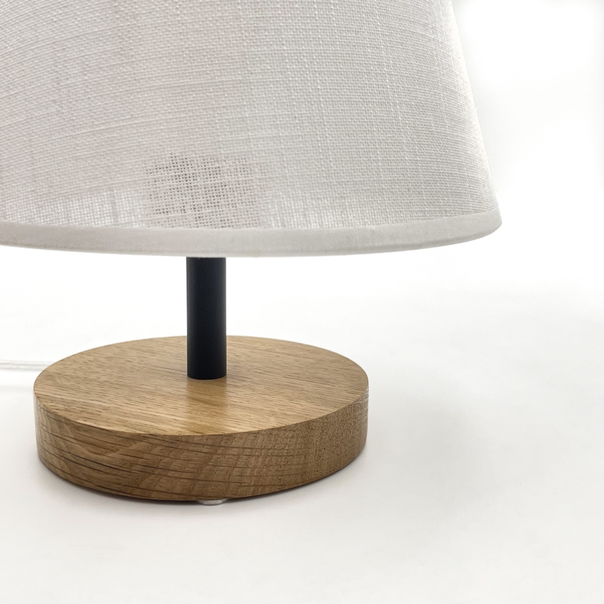 Brilagi - Stolná lampa ANTHONY 1xE27/60W/230V dub/biela