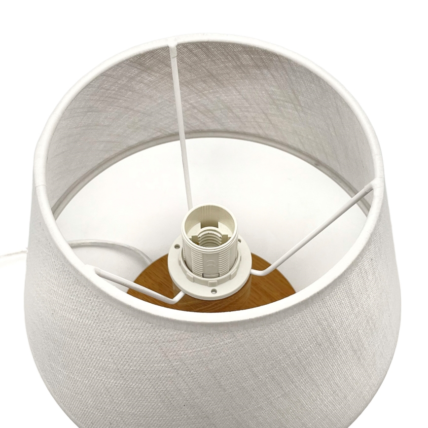 Brilagi - Stolná lampa ANTHONY 1xE27/60W/230V dub/biela
