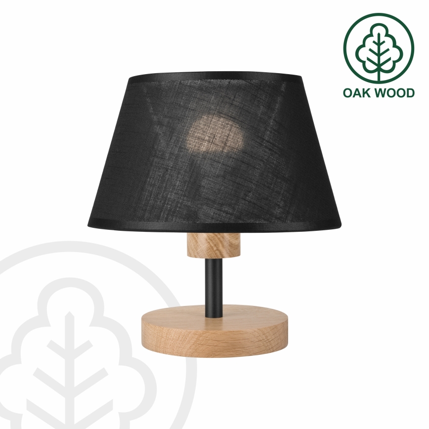 Brilagi - Stolná lampa ANTHONY 1xE27/60W/230V dub/čierna