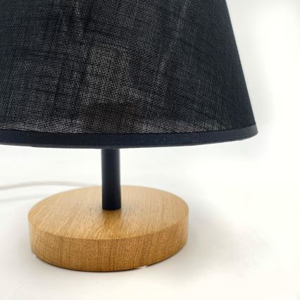 Brilagi - Stolná lampa ANTHONY 1xE27/60W/230V dub/čierna