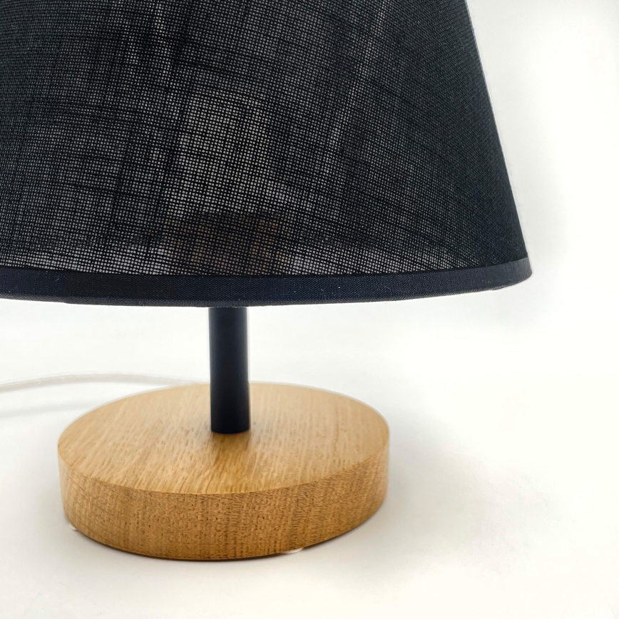 Brilagi - Stolná lampa ANTHONY 1xE27/60W/230V dub/čierna