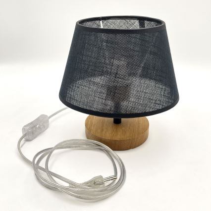 Brilagi - Stolná lampa ANTHONY 1xE27/60W/230V dub/čierna