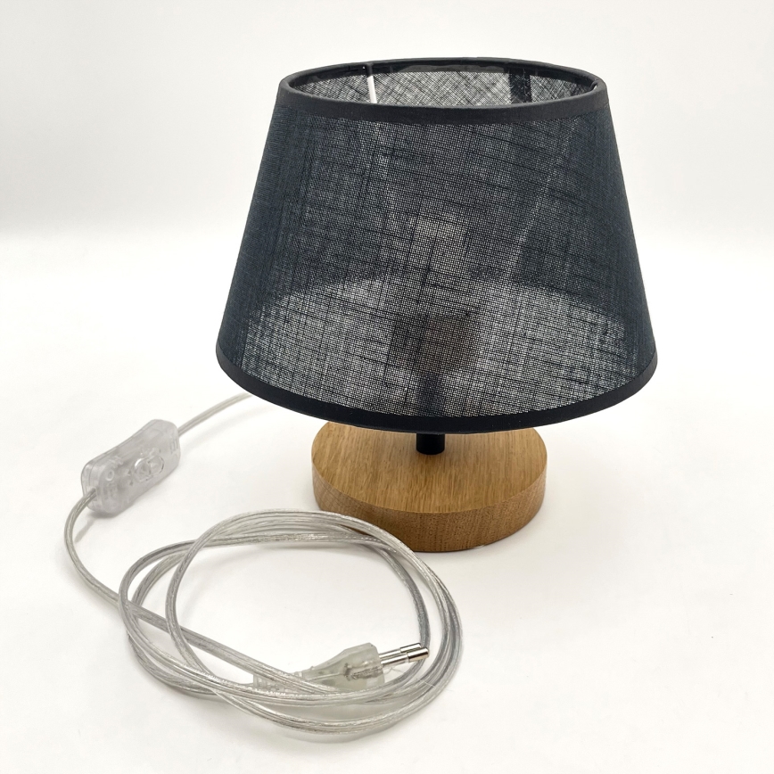 Brilagi - Stolná lampa ANTHONY 1xE27/60W/230V dub/čierna