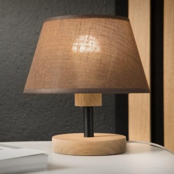 Brilagi - Stolná lampa ANTHONY 1xE27/60W/230V dub/hnedá