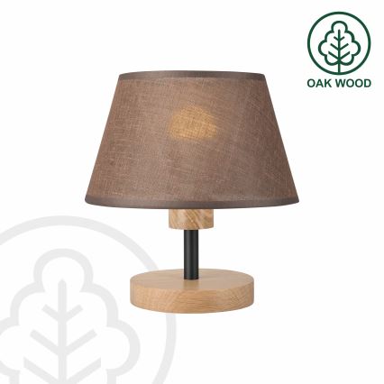 Brilagi - Stolná lampa ANTHONY 1xE27/60W/230V dub/hnedá