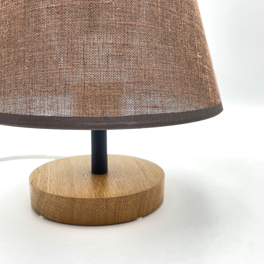 Brilagi - Stolná lampa ANTHONY 1xE27/60W/230V dub/hnedá