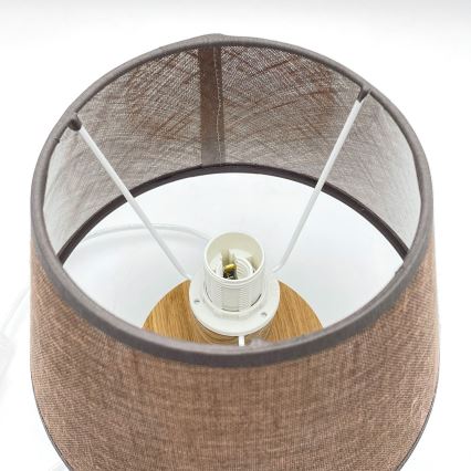 Brilagi - Stolná lampa ANTHONY 1xE27/60W/230V dub/hnedá