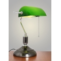 Brilagi - Stolná lampa BANK OFFICE 1xE27/60W/230V čierna/strieborná/zelená