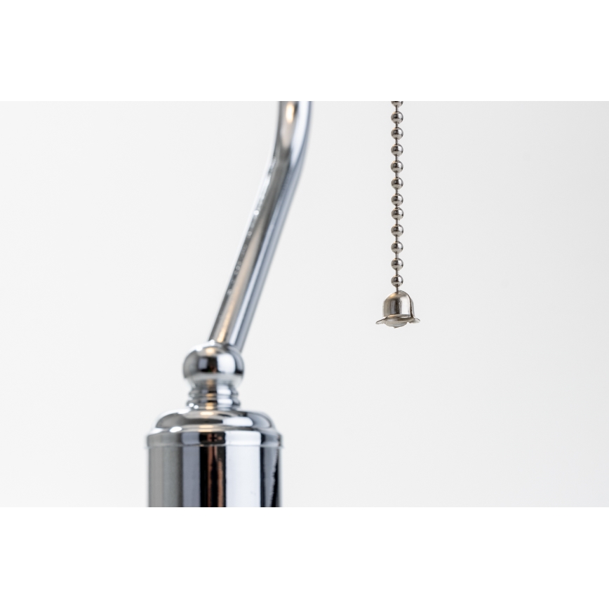Brilagi - Stolná lampa BANK OFFICE 1xE27/60W/230V lesklý chróm/biela