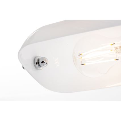 Brilagi - Stolná lampa BANK OFFICE 1xE27/60W/230V lesklý chróm/biela