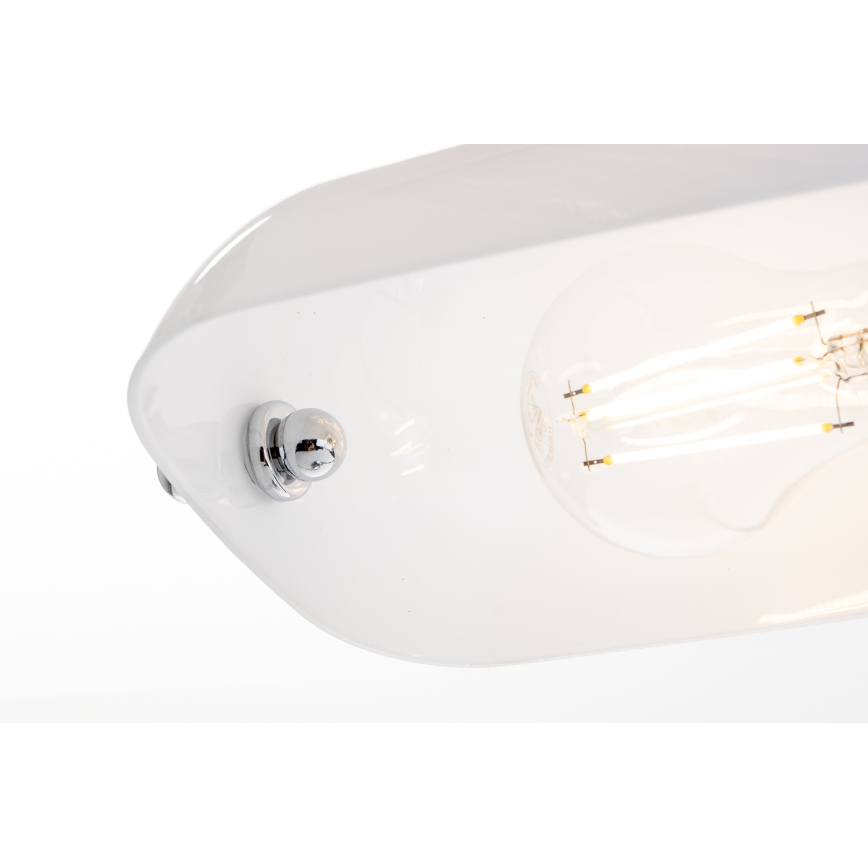 Brilagi - Stolná lampa BANK OFFICE 1xE27/60W/230V lesklý chróm/biela
