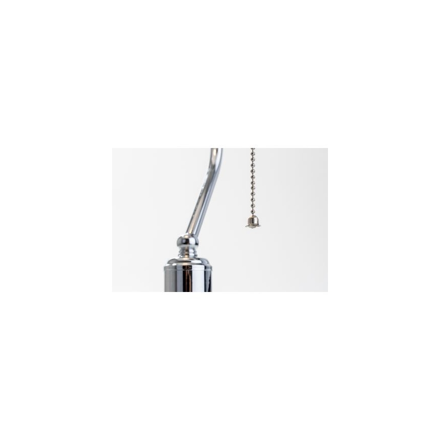 BRILAGI - Stolná lampa BANK OFFICE 1xE27/60W/230V lesklý chróm/biela