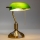 Brilagi - Stolná lampa BANK OFFICE 1xE27/60W/230V mosadz/zelená