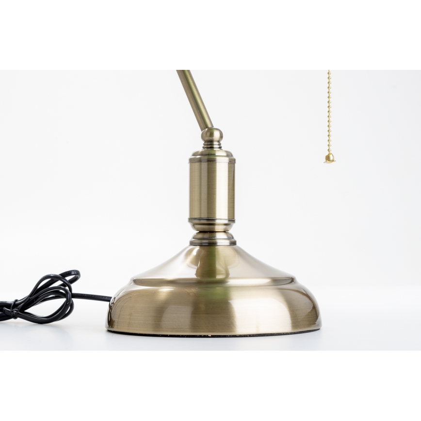 Brilagi - Stolná lampa BANK OFFICE 1xE27/60W/230V mosadz/zelená