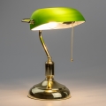 Brilagi - Stolná lampa BANK OFFICE 1xE27/60W/230V zlatá/zelená