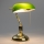 Brilagi - Stolná lampa BANK OFFICE 1xE27/60W/230V zlatá/zelená