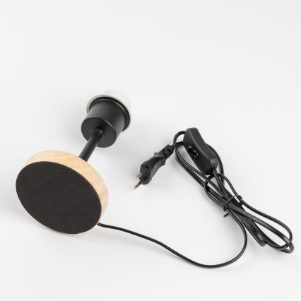 Brilagi - Detská stolná lampa BOBO WOOD 1xE27/25W/230V dub/čierna/biela/zelená/džungľa