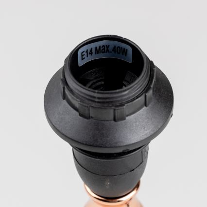 Brilagi - Stolná lampa CERIA 1xE14/40W/230V čierna/medená/šedá