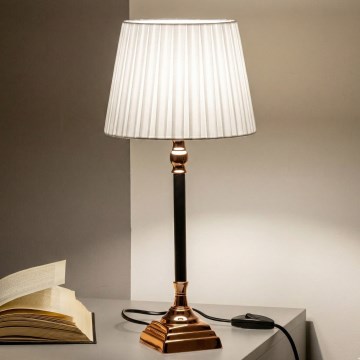 Brilagi - Stolná lampa CERIA 1xE14/40W/230V priemer 25 cm medená/biela