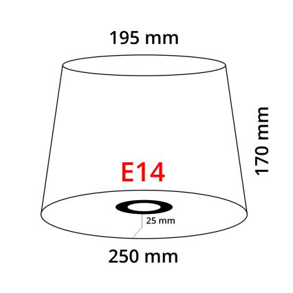 Brilagi - Stolná lampa CERIA 1xE14/40W/230V priemer 25 cm medená/biela