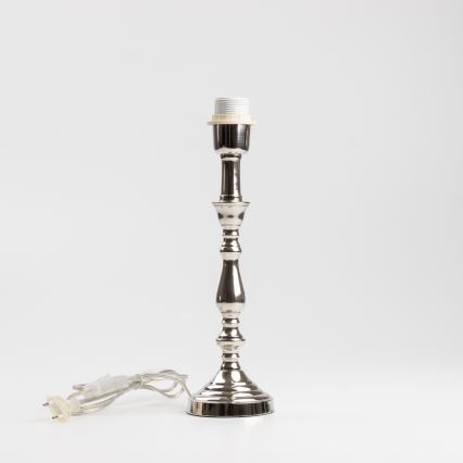 Brilagi - Stolná lampa CERIA 1×E27/60W/230V, Ø 25 cm, lesklý chróm/sivá