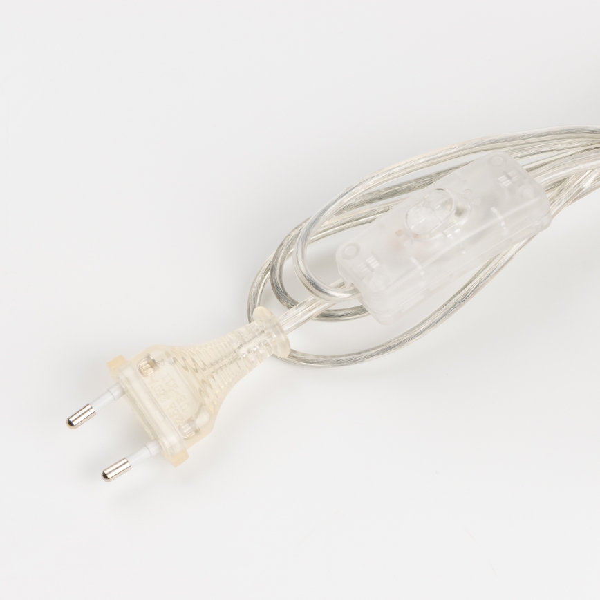 Brilagi - Stolná lampa CERIA 1×E27/60W/230V, Ø 25 cm, lesklý chróm/sivá