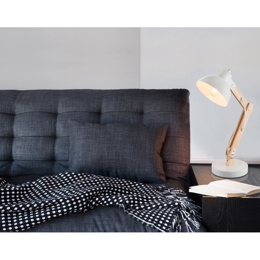 Brilagi - Stolná lampa FOCUS 1xE27/40W/230V biela