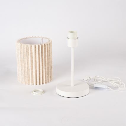 Brilagi - Stolná lampa NORDIC WAVE 1xE27/15W/230V ľan/biela