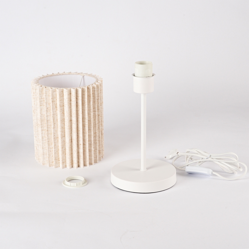 Brilagi - Stolná lampa NORDIC WAVE 1xE27/15W/230V ľan/biela