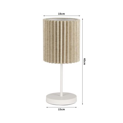Brilagi - Stolná lampa NORDIC WAVE 1xE27/15W/230V ľan/biela