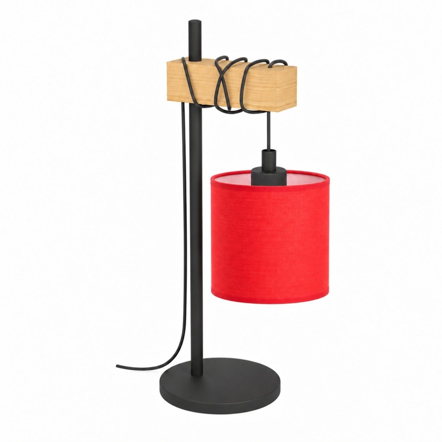 BRILAGI - Stolná lampa NUBILA 1xE27/40W/230V hnedá/čierna/červená