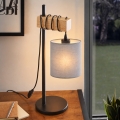 BRILAGI - Stolná lampa NUBILA 1xE27/40W/230V hnedá/čierna/svetlosivá