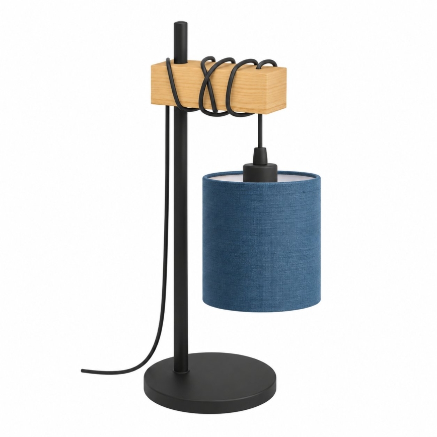 BRILAGI - Stolná lampa NUBILA 1xE27/40W/230V hnedá/čierna/tmavomodrá