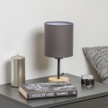 Brilagi - Stolná lampa NUBILA WOOD 1xE27/25W/230V dub/antracit