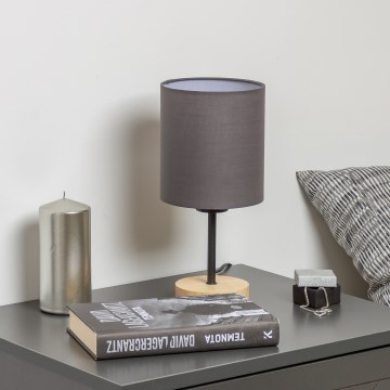 Brilagi - Stolná lampa NUBILA WOOD 1xE27/25W/230V dub/antracit