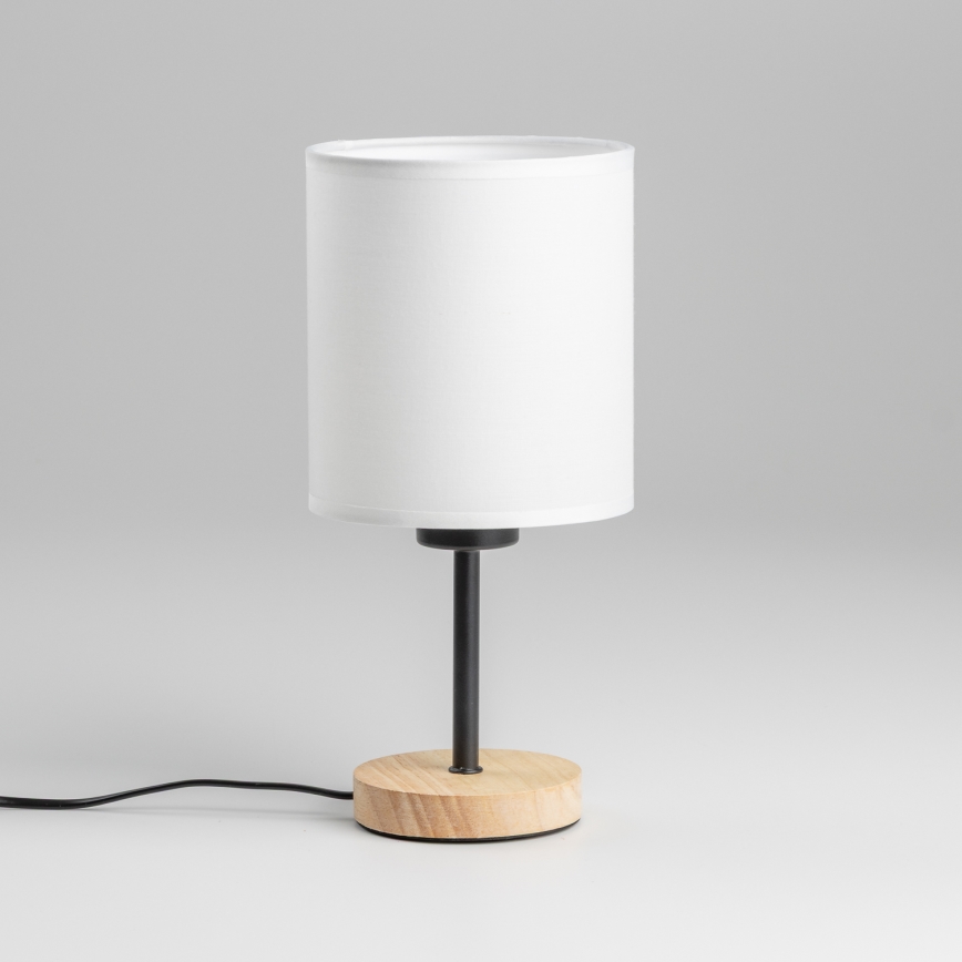 Brilagi - Stolná lampa NUBILA WOOD 1xE27/25W/230V dub/biela