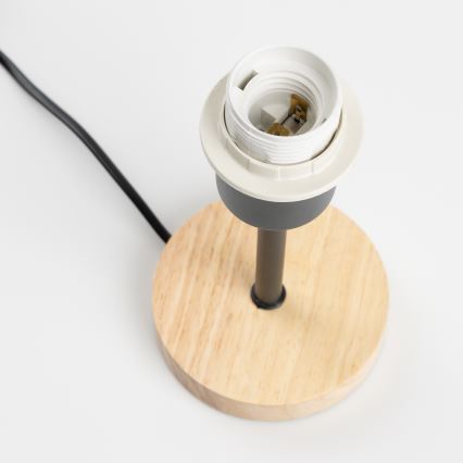 Brilagi - Stolná lampa NUBILA WOOD 1xE27/25W/230V dub/čierna/oranžová