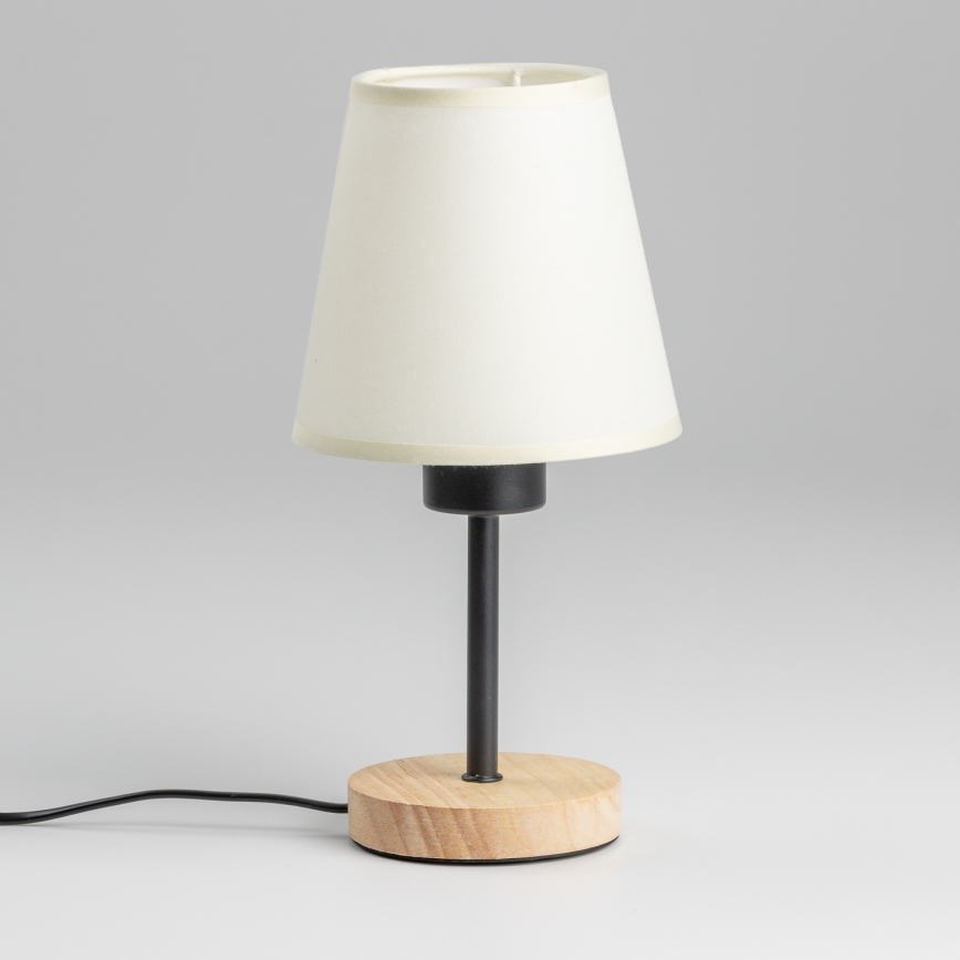 Brilagi - Stolná lampa NUBILA WOOD 1xE27/25W/230V dub/krémová