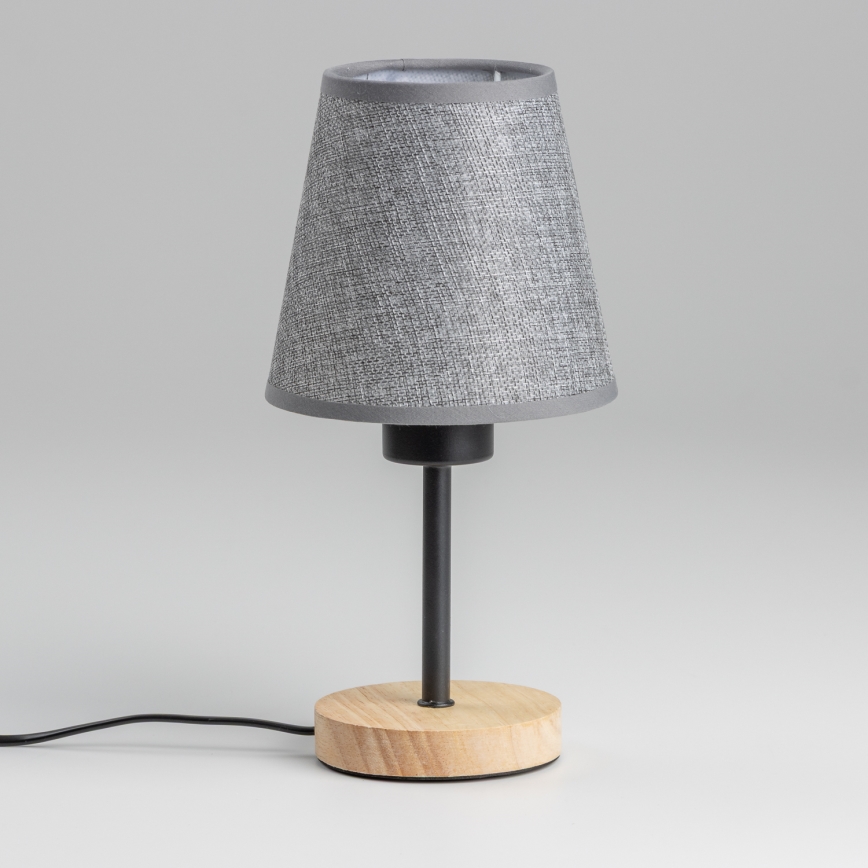 Brilagi - Stolná lampa NUBILA WOOD 1xE27/25W/230V dub/šedá