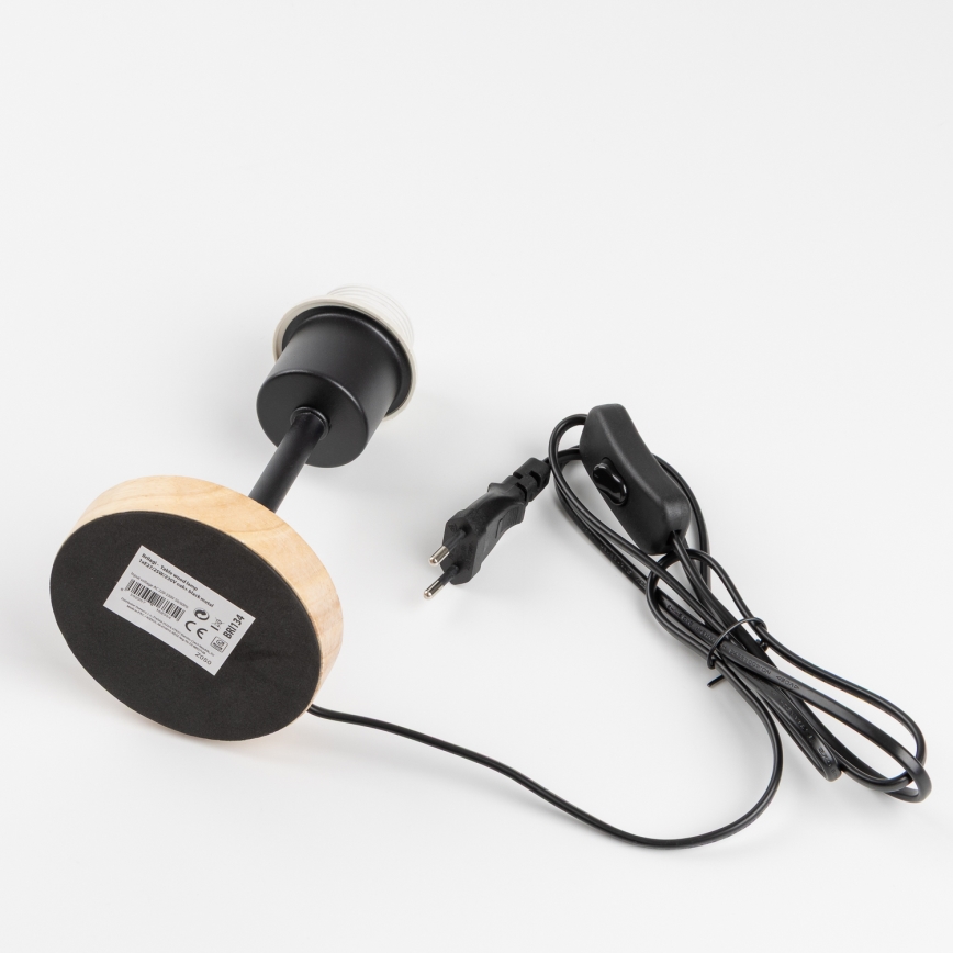 Brilagi - Stolná lampa NUBILA WOOD 1xE27/25W/230V dub/šedá