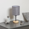 Brilagi - Stolná lampa NUBILA WOOD 1xE27/25W/230V dub/šedá