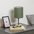 Brilagi - Stolná lampa NUBILA WOOD 1xE27/25W/230V dub/zelená