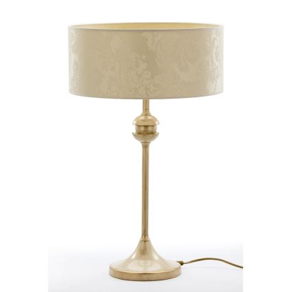 BRILAGI - Stolná lampa SAPHIRE 1xE27/15W/230V krémová/zlatá/patina
