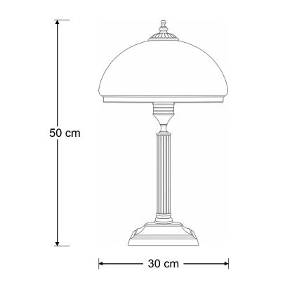 Brilagi - Stolná lampa TAURUS 2xE14/11W/230V bronz